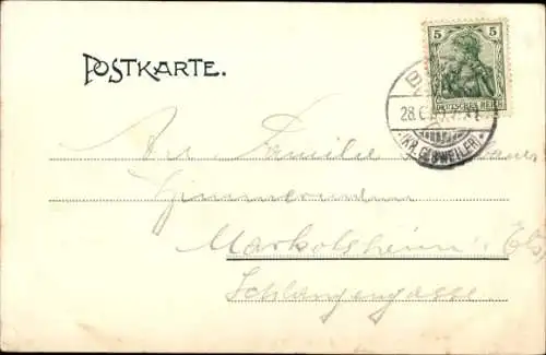 Ak Guebwiller Gebweiler Elsass Haut Rhin, Hotel Murbach, Abtei Murbach