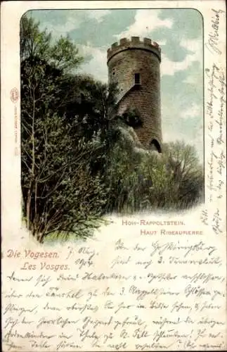 Ak Ribeauvillé Rappoltsweiler Elsass Haut Rhin, Burg Hohrappoltstein, Haut Ribeaupierre