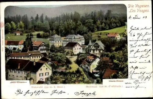 Ak Le Hohwald Elsass Bas Rhin, Blick auf den Ort