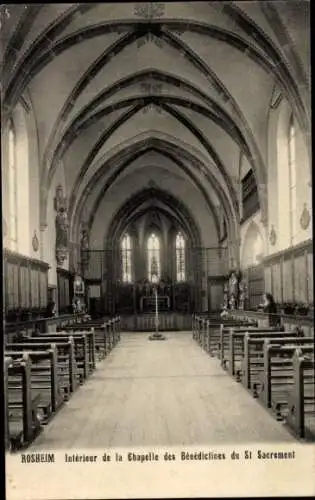 Ak Rosheim Elsass Bas Rhin, Interieur de la Chapelle des Benedictines du St. Sacrement