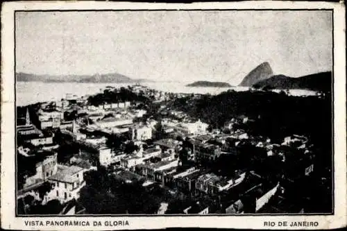 Ak Rio de Janeiro Brasilien, Panorama da Gloria