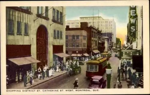 Ak Montreal Quebec Kanada, St. Catherine Street