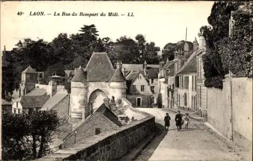 Ak Laon-Aisne, Rue du Rempart du Midi