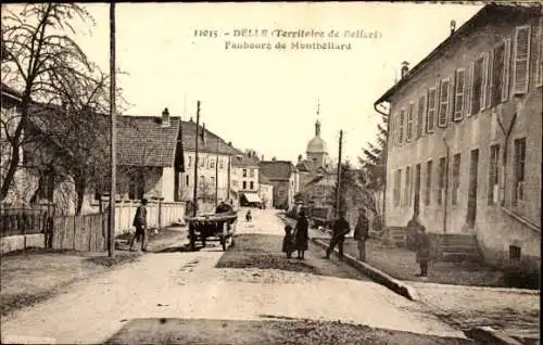 Ak Delle Territoire de Belfort, Faubourg de Montbellard