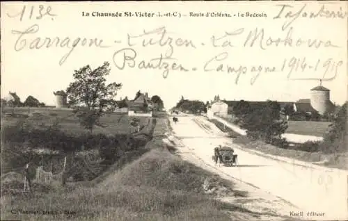 Ak La Chaussée Saint Victor Loir et Cher, Route d’Orleans, Beduinen