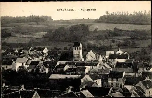 Ak Epaux Aisne, Panorama
