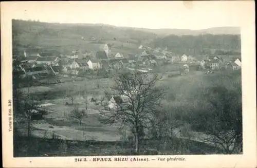 Ak Epaux Bezu Aisne, Panorama
