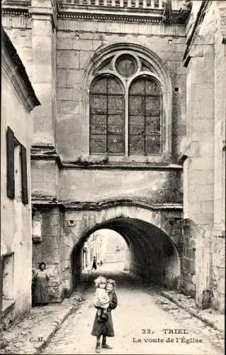 Ak Triel sur Seine Yvelines, Das Gewölbe der Kirche