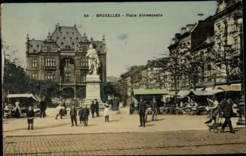 Ak Brüssel Brüssel, Place Anneessens