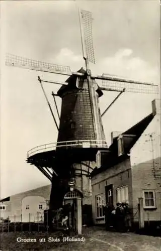 Ak Sluis Zeeland Niederlande, Mill