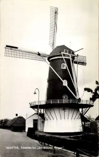 Ak Haaften Gelderland, Maismühle De Blauwe Reiger, Mühle