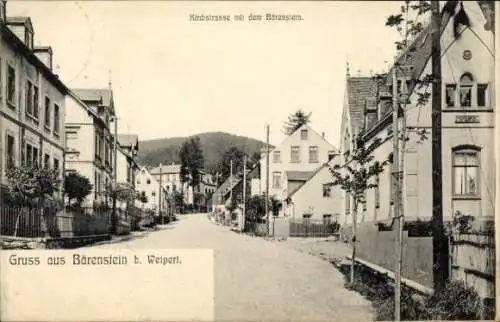 Ak Bärenstein im Erzgebirge, Kirchstraße