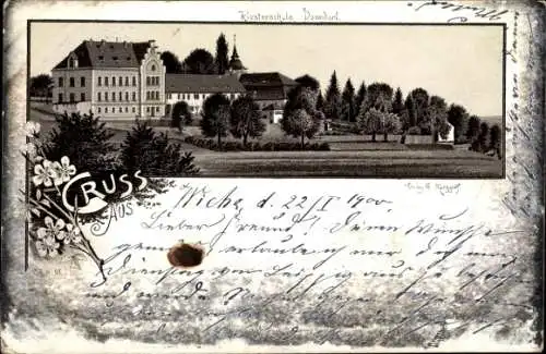 Litho Donndorf Roßleben Wiehe, Klosterschule