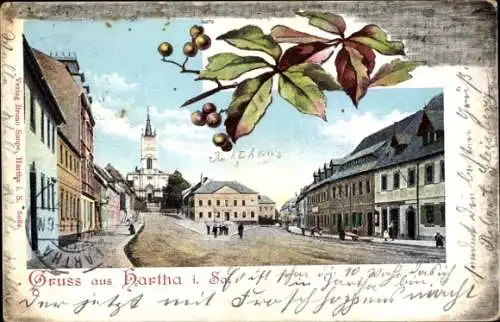 Litho Hartha in Sachsen, Straßenpartie