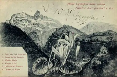 Ak Trento Trient Südtirol, Lato est del Pasubio, Passo della Borcola, Monte Majo, Monte Alba