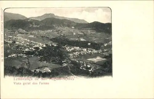 Ak São Miguel Azoren Portugal, Gesamtansicht