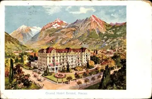 Litho Meran Merano Südtirol, Grand Hotel Bristol