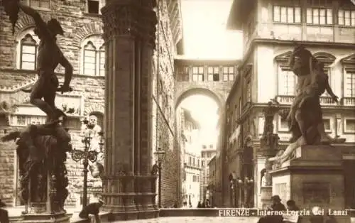 Ak Firenze Florenz Toscana, Interno Loggia dei Lanzi