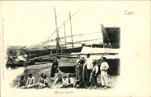 Ak Capri Neapel Campania, Marina grande
