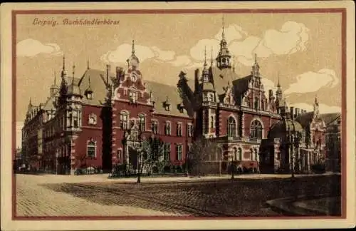 Ak Leipzig in Sachsen, Buchhändlerbörse