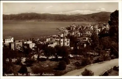 Ak Beirut Beirut Libanon, Blick auf die American University