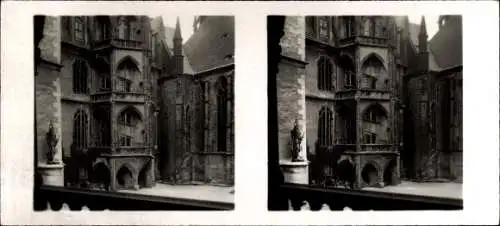 Stereo Raumbild Foto Aus deutschen Gauen Nr. 91, Meißen, Schlosshof