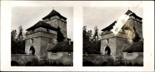 Stereo Raumbild Foto Aus deutschen Gauen Nr. 77, Nördlingen, Berger Tor