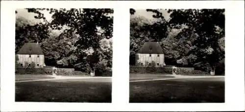 Stereo Raumbild Foto Aus deutschen Gauen Nr. 86, Weimar, Goethes Gartenhaus