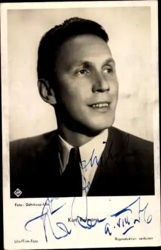 Ak Schauspieler Kurt Reimann, Portrait, Autogramm