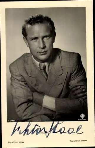 Ak Schauspieler Viktor Staal, Portrait, Autogramm