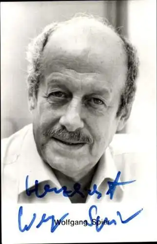 Ak Schauspieler Wolfgang Spier, Portrait, Autogramm