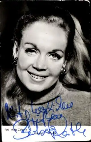 Ak Schauspielerin Barbara Rath, Portrait, Autogramm