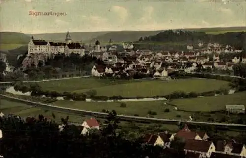 Ak Sigmaringen an der Donau Baden Württemberg, Totalansicht