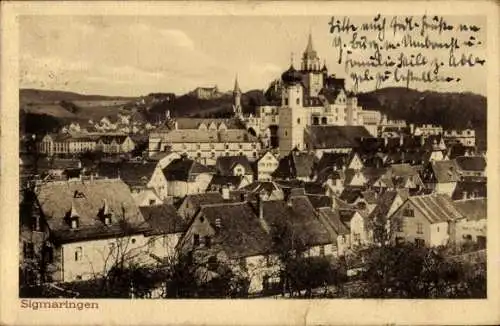 Ak Sigmaringen an der Donau Baden Württemberg, Totalansicht
