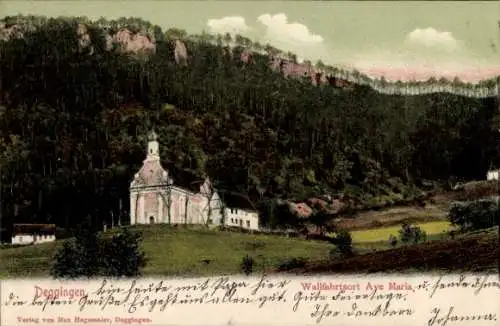 Ak Deggingen in Württemberg, Wallfahrtsort Ave Maria, Kirche