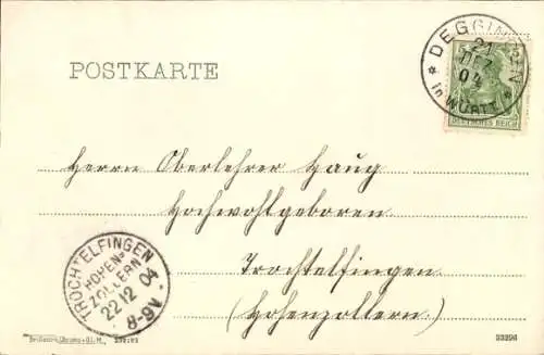 Ak Deggingen in Württemberg, Wallfahrtsort Ave Maria, Kirche