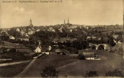 Ak Rottweil am Neckar, Panorama