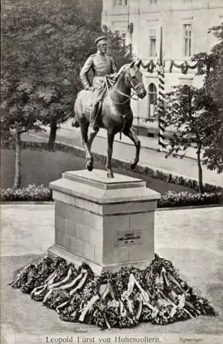 Ak Sigmaringen an der Donau Baden Württemberg, Denkmal Leopold Fürst von Hohenzollern