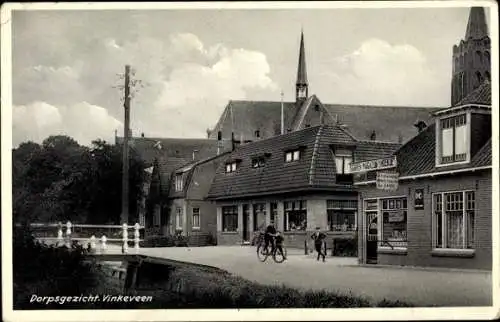 Ak Vinkeveen Utrecht Niederlande, Blick auf das Dorf