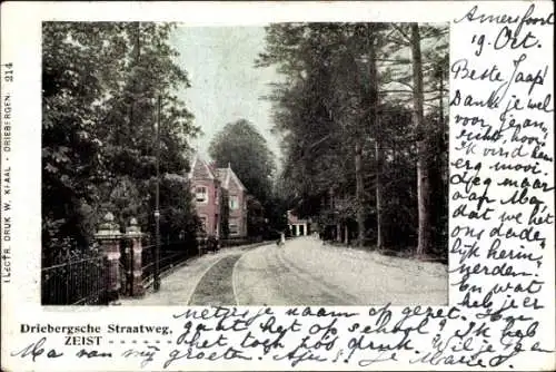 Ak Zeist Utrecht Niederlande, Driebergsche Straatweg