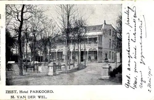 Ak Zeist Utrecht Niederlande, Hotel Parkoord, M. van der Wel