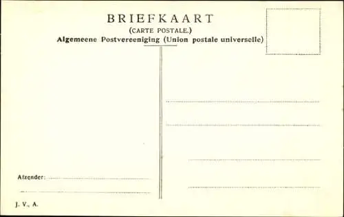 Ak Kinder in einem Holzschuh, Trachten Niederlande