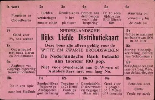 Ak Nederlandsche Rijks Liefde Vertriebskarte