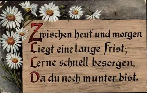Ak Zwischen heut und morgen liegt eine lange Frist