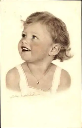 Künstler Ak Herrlich, Lotte, Kinderköpfe, Kinderportrait