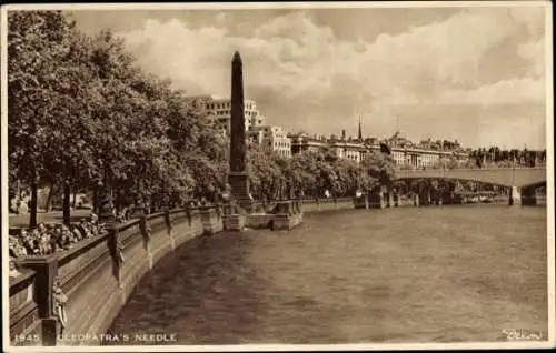 Ak London City England, Kleopatras Nadel