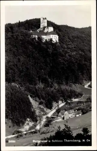 Ak Scheiblingkirchen Thernberg Neunkirchen in Niederösterreich, Burgruine, Schloss