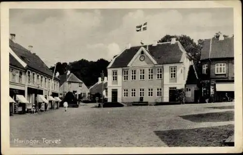Ak Mariager Dänemark, Torvet, Flagge