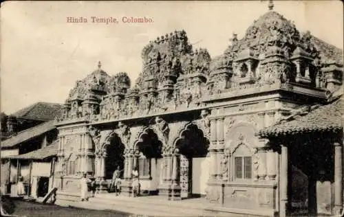 Ak Colombo Ceylon Sri Lanka, Hindu-Tempel