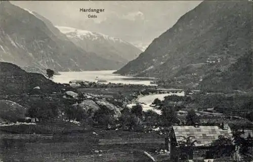 Ak Odde Hardanger Norwegen, Panorama, Berge